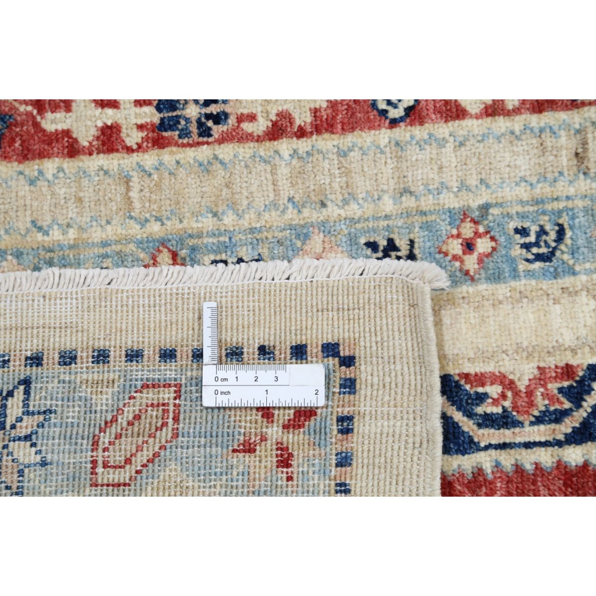 Shaal 8x9 Handmade Double Knotted Washable Wool Rug - Colorful