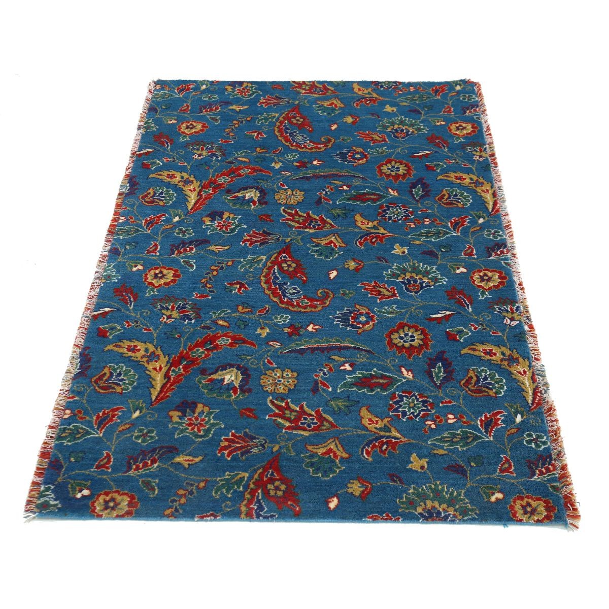 Gulshan 3x5 Machine-Made Washable Wool Rug - Colorful