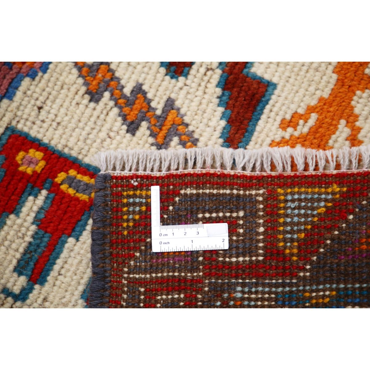 Revival 3x4 Handmade Double Knotted Washable Wool Rug - Colorful