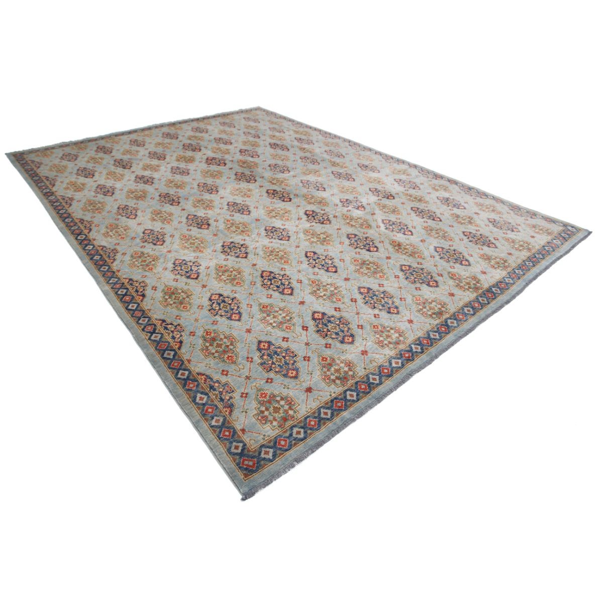 Revival 10x13 Handmade Double Knotted Washable Wool Rug - Colorful