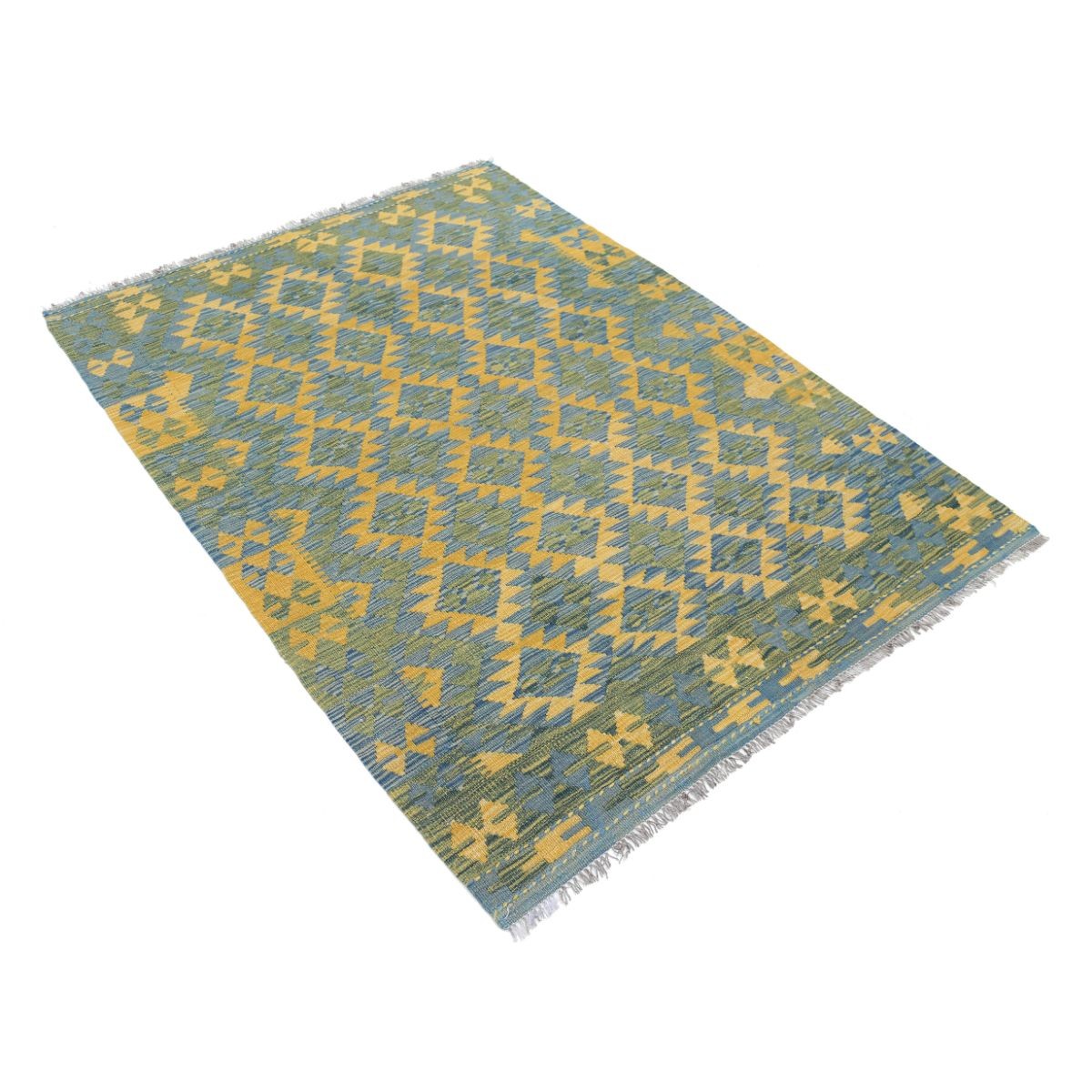 Maimana 4x6 Hand Woven Washable Wool Rug - Colorful