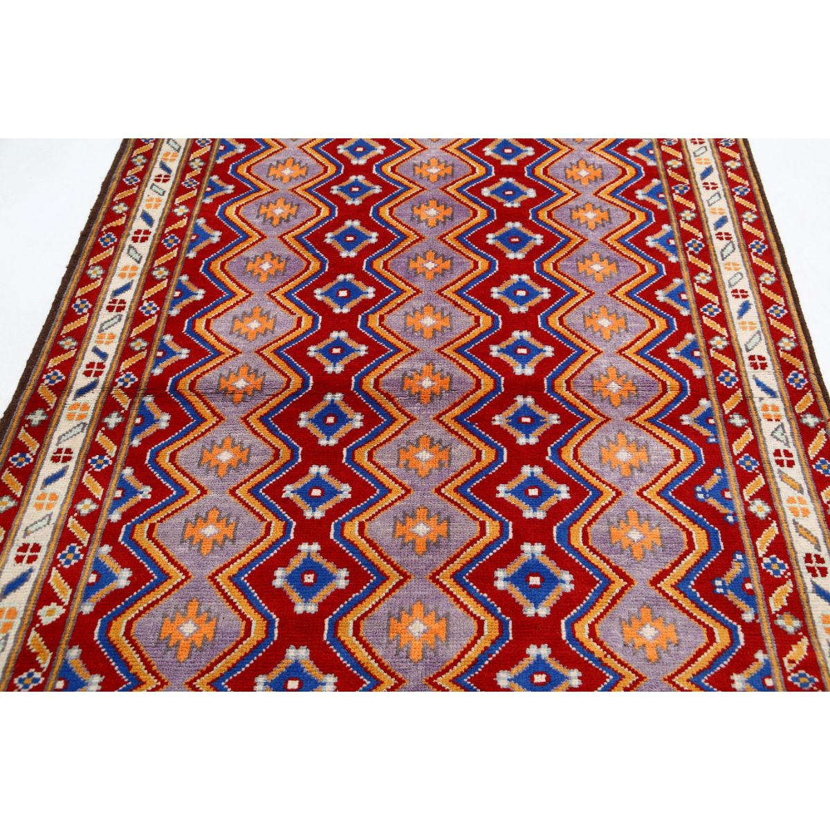 Revival 5x7 Handmade Double Knotted Washable Wool Rug - Colorful