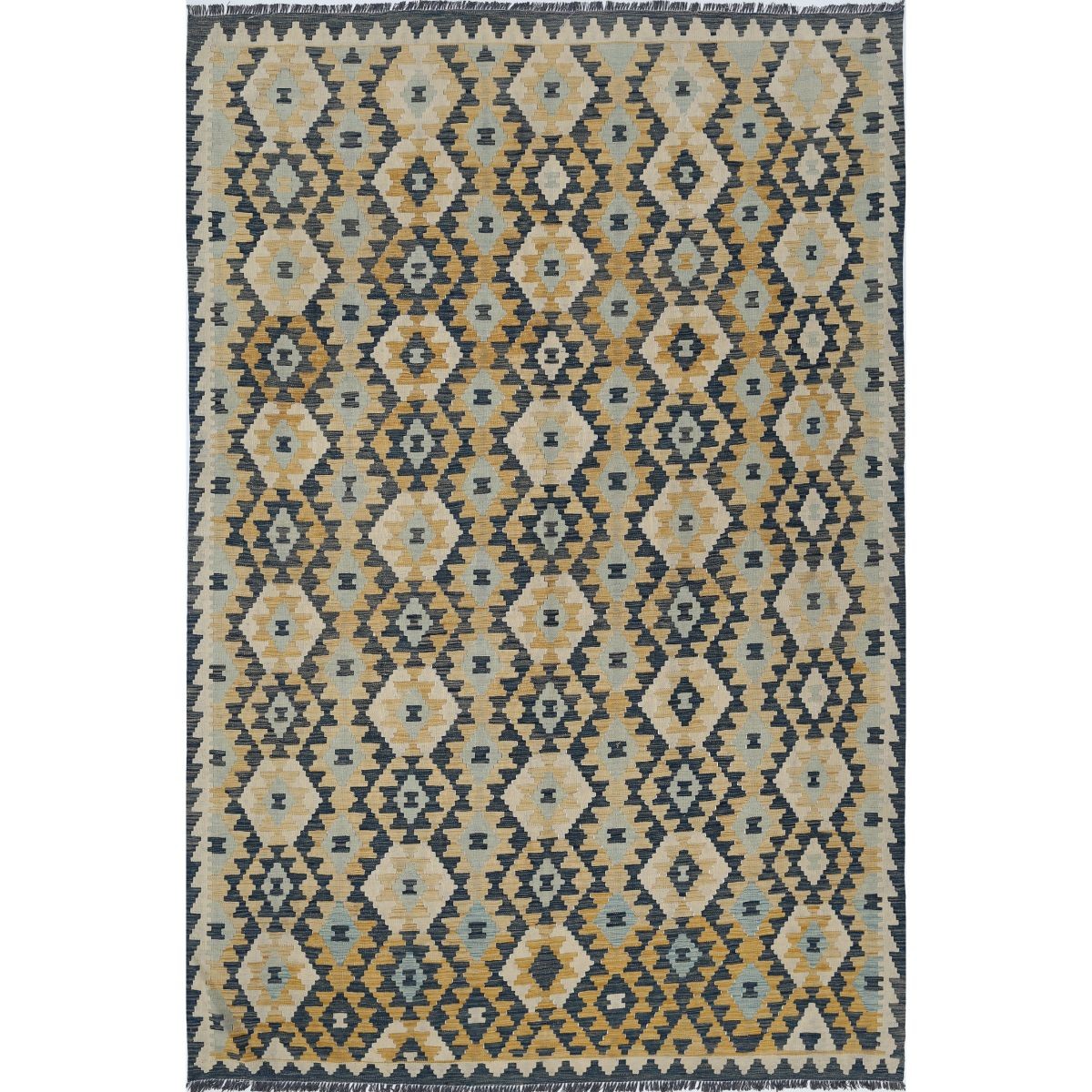 Maimana 6x10 Hand Woven Washable Wool Rug - Colorful