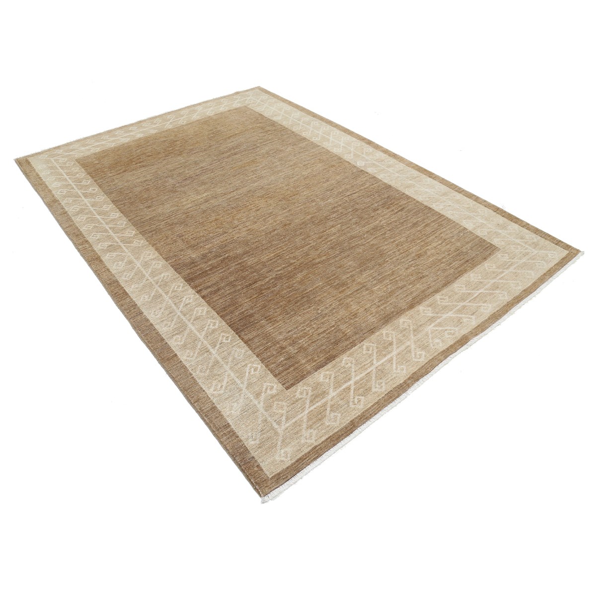 Modcar 6x9 Handmade Double Knotted Washable Wool Rug - Colorful