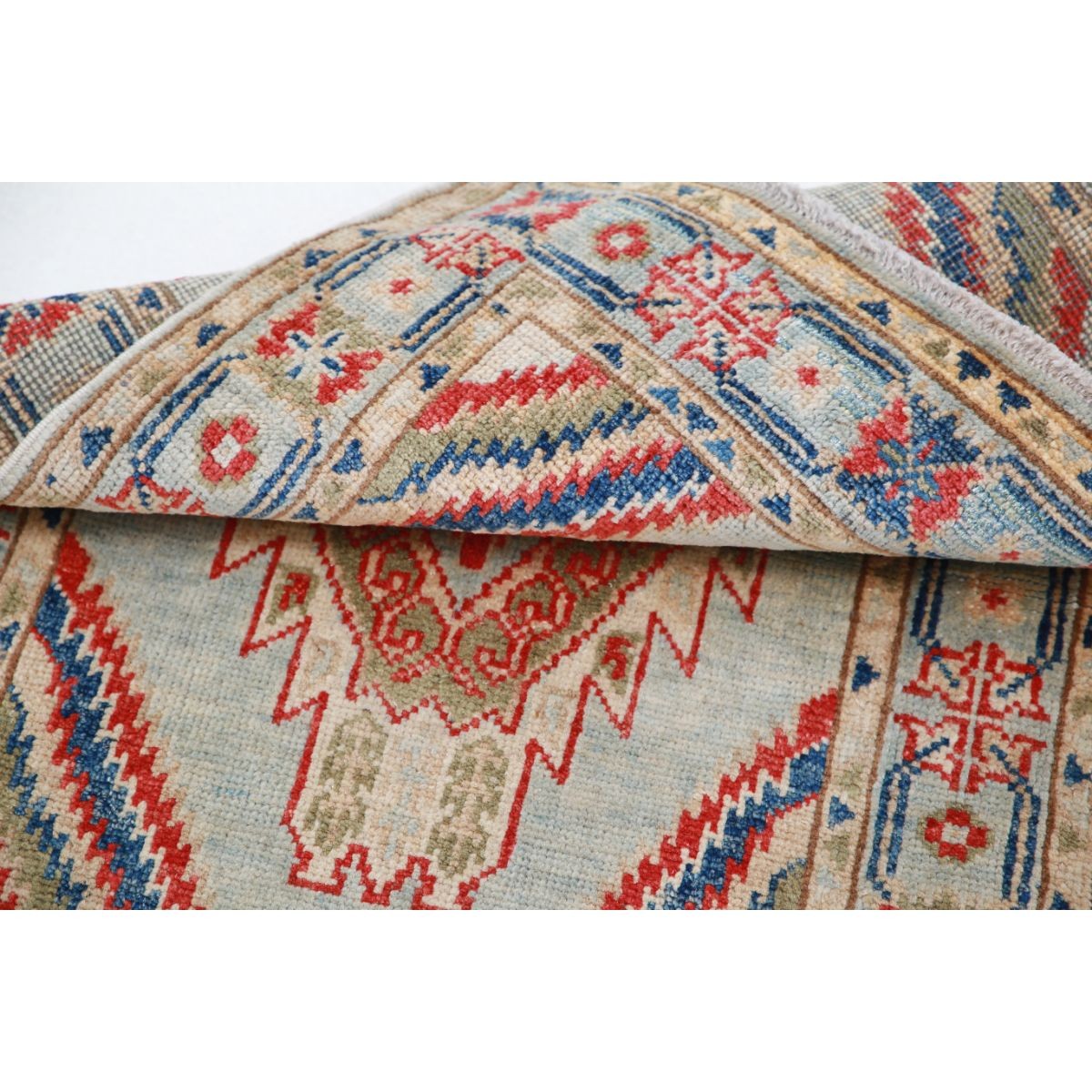 Revival 2x3 Handmade Double Knotted Washable Wool Rug - Colorful