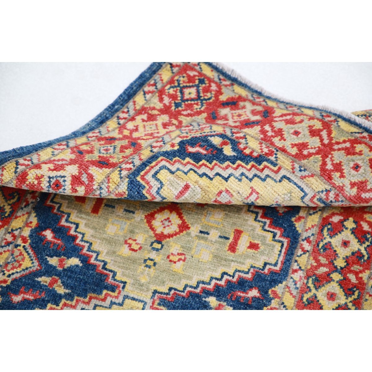 Revival 2x3 Handmade Double Knotted Washable Wool Rug - Colorful