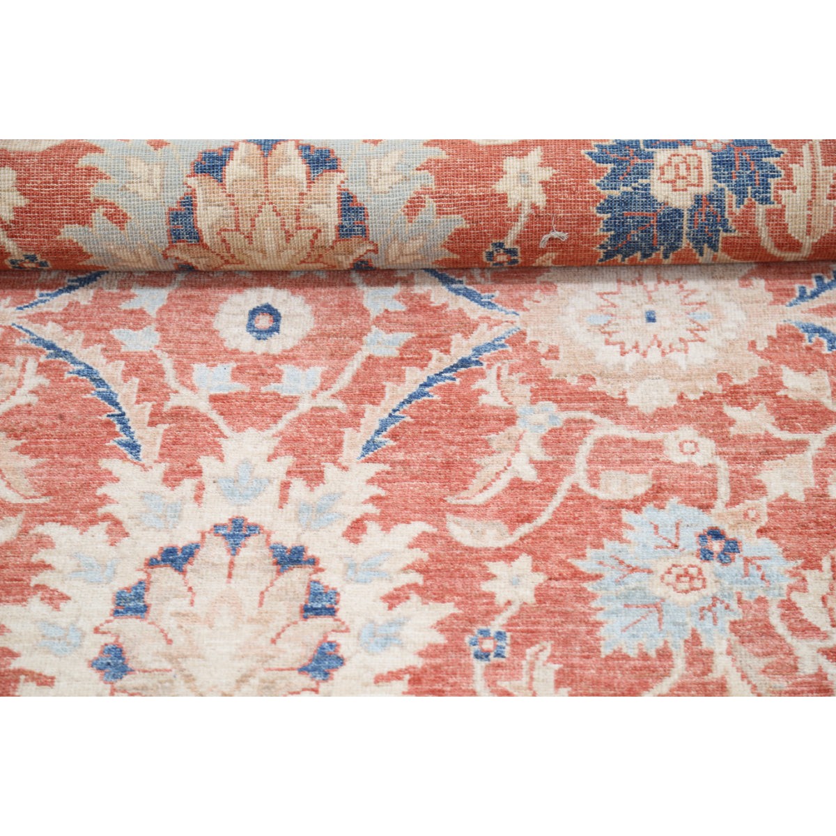 Ziegler 18x26 Handmade Double Knotted Washable Wool Rug - Colorful