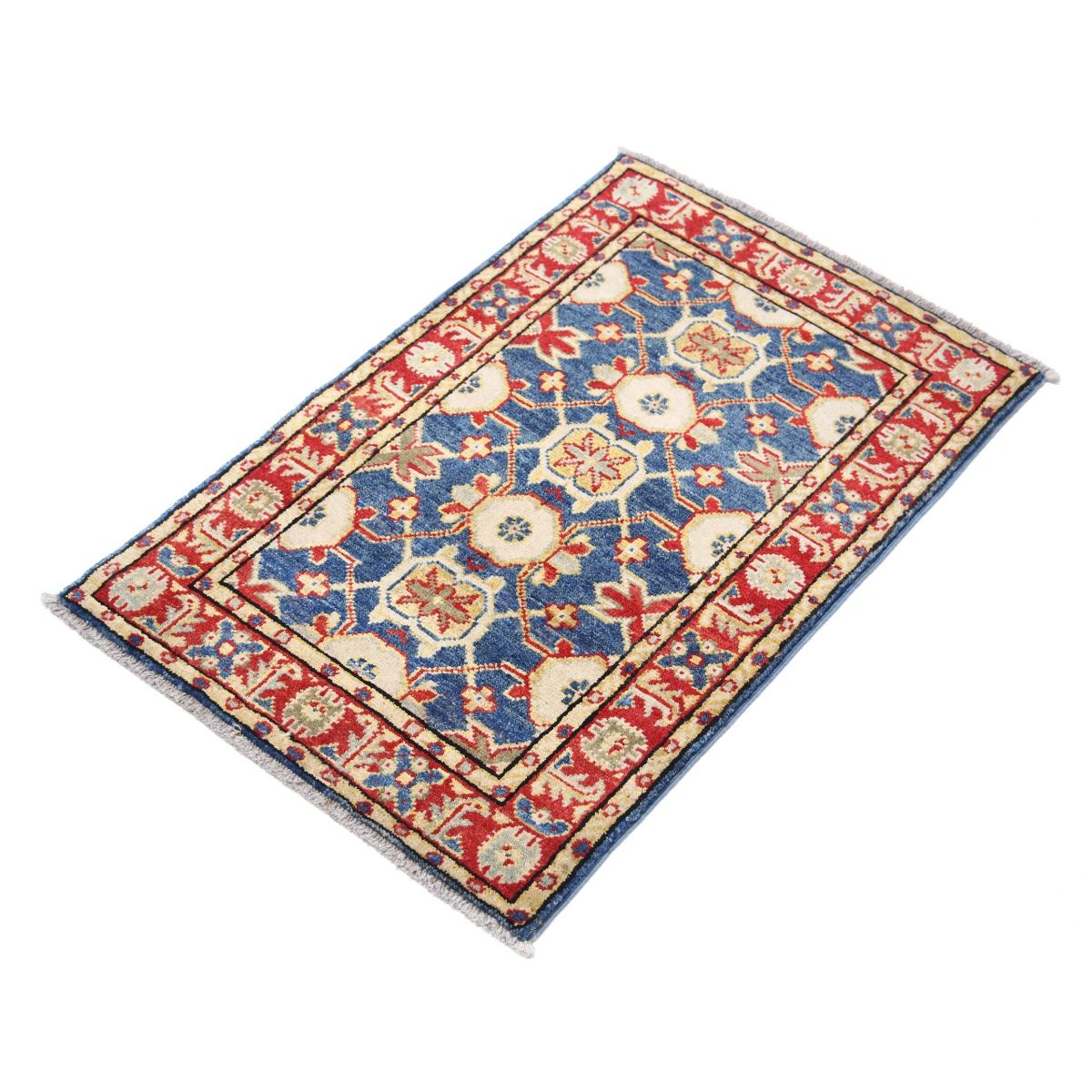 Revival 2x3 Handmade Double Knotted Washable Wool Rug - Colorful