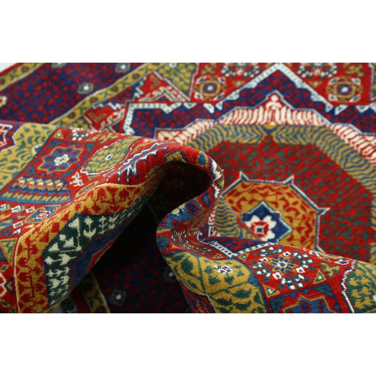 Gulshan-3'10" 4x6 Machine-Made Washable Wool Rug - Colorful