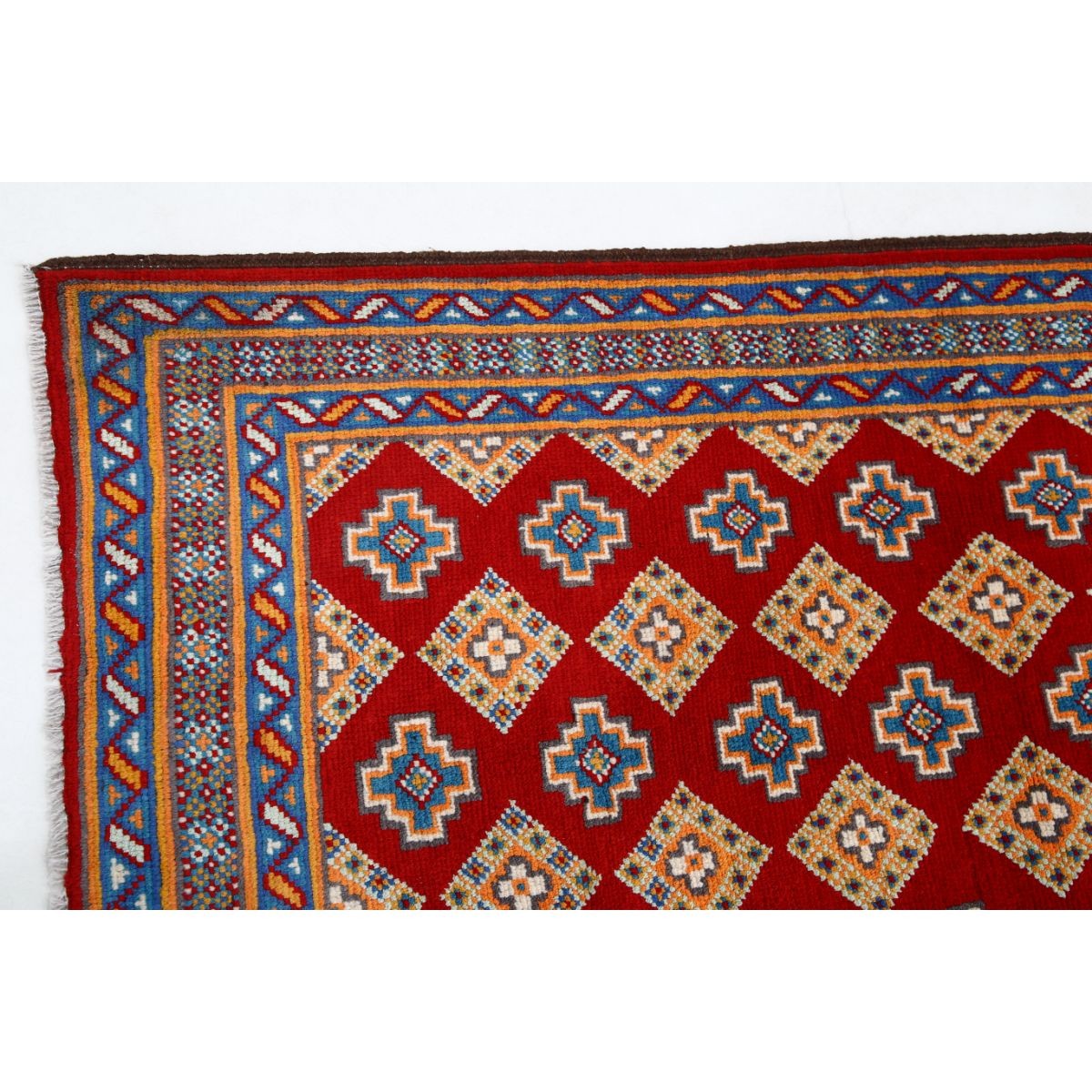 Revival 5x6 Handmade Double Knotted Washable Wool Rug - Colorful