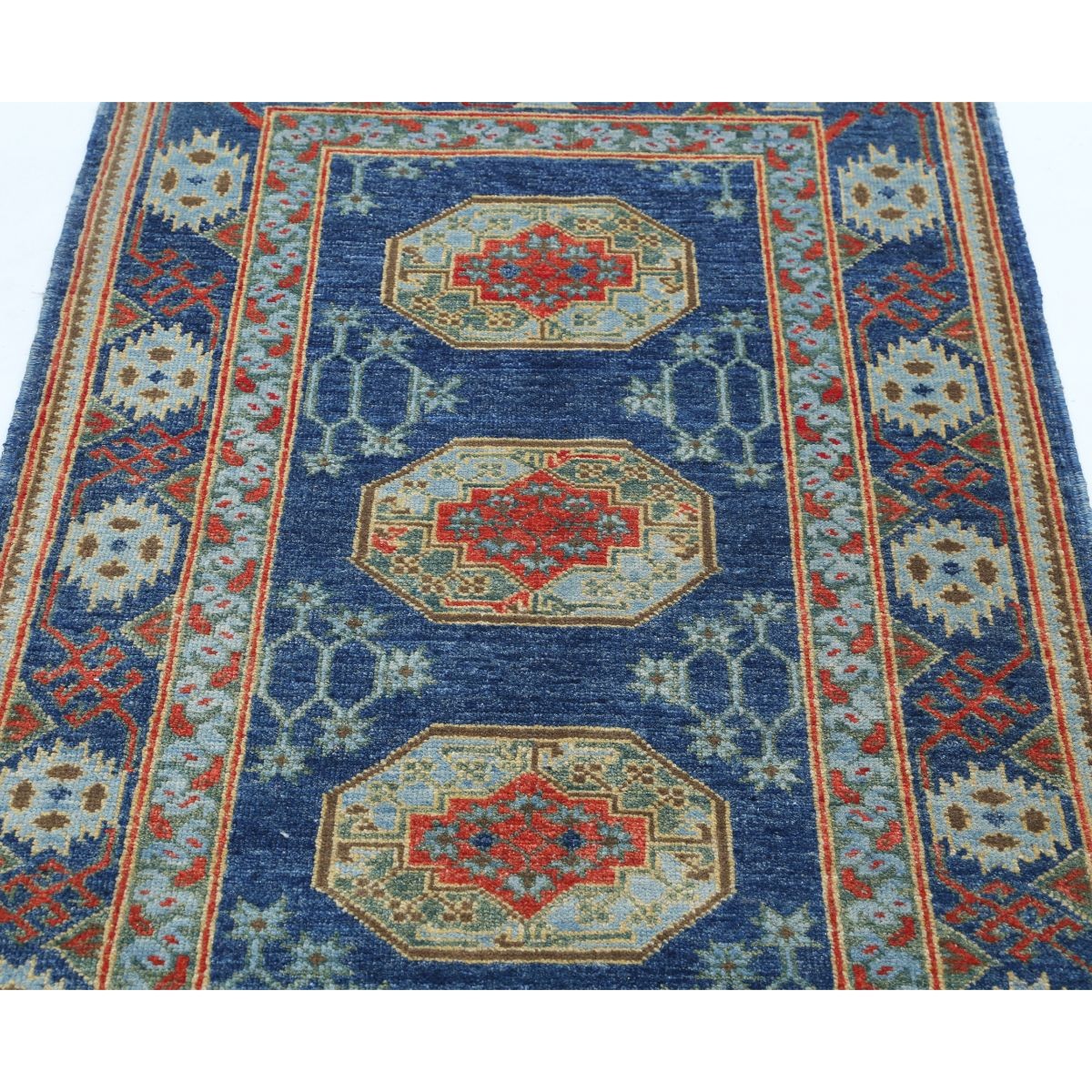Revival 3x5 Handmade Double Knotted Washable Wool Rug - Colorful