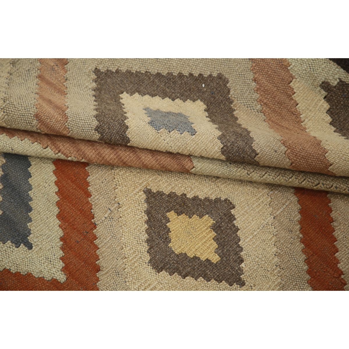Maimana 7x10 Hand Woven Washable Wool Rug - Colorful