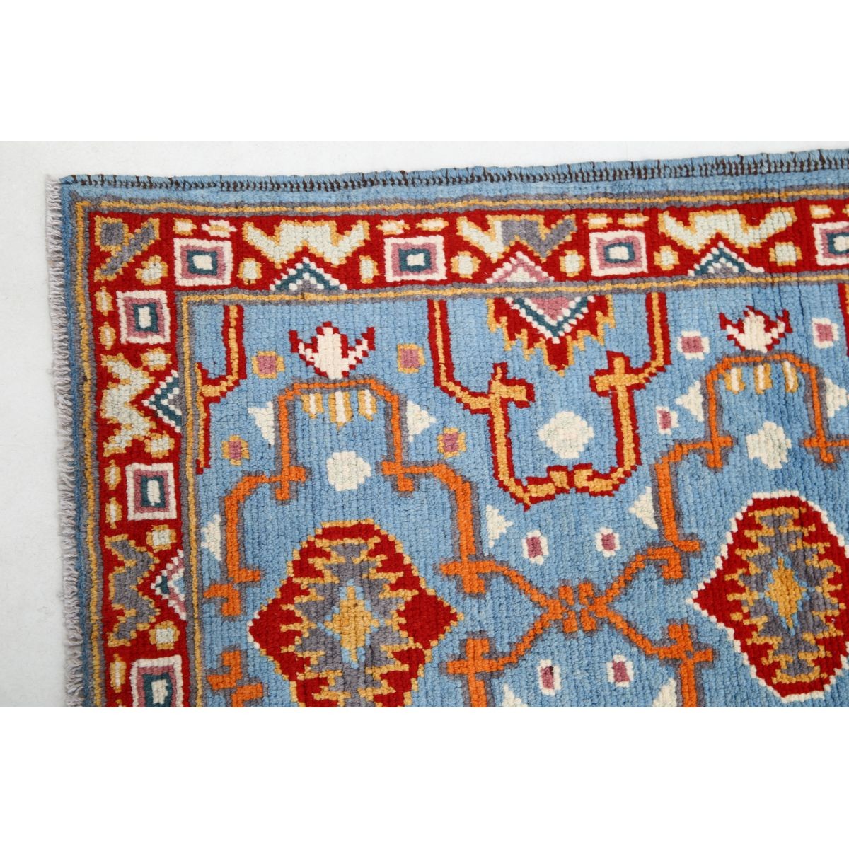 Revival 3x4 Handmade Double Knotted Washable Wool Rug - Colorful