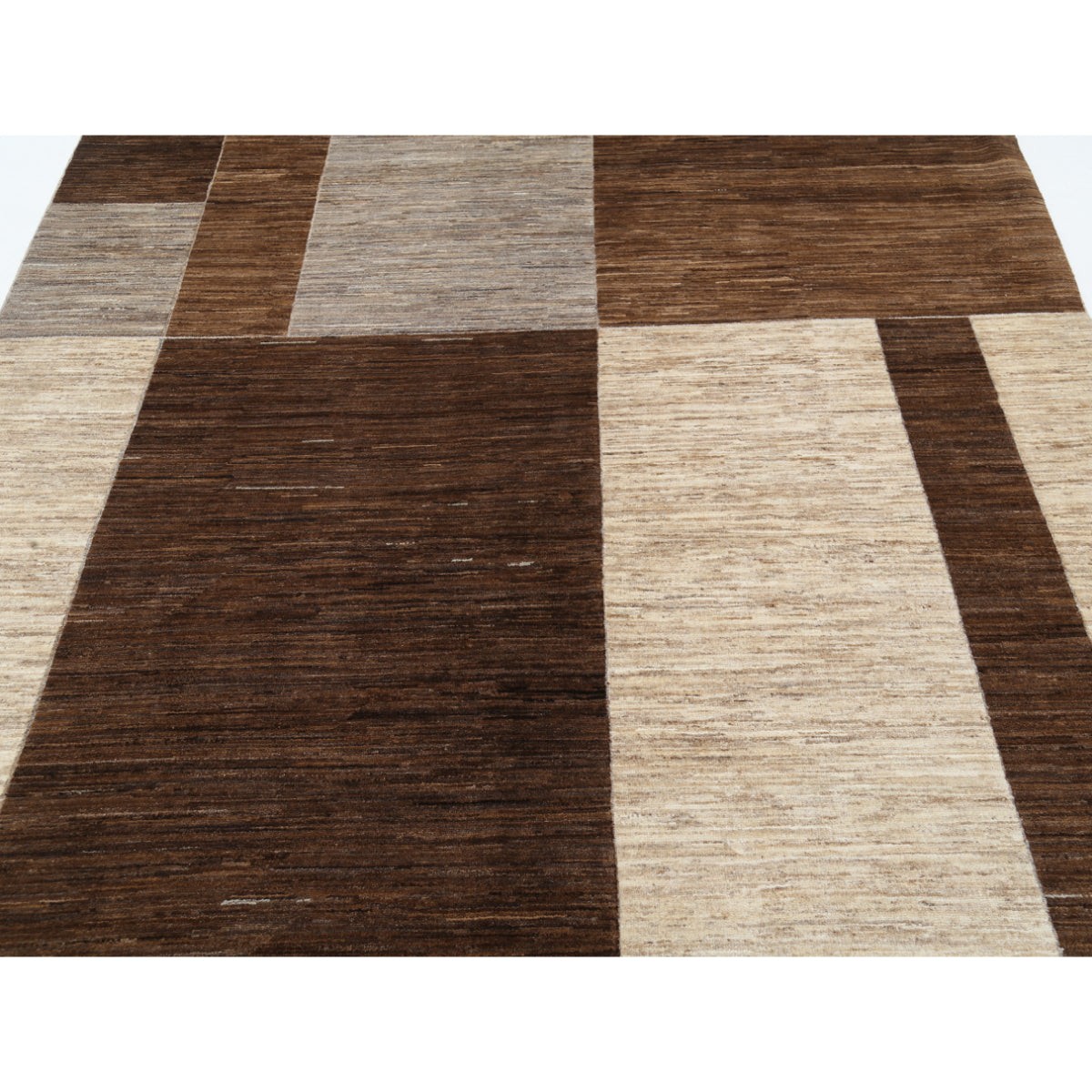 Modcar 6x10 Handmade Double Knotted Washable Wool Rug - Colorful