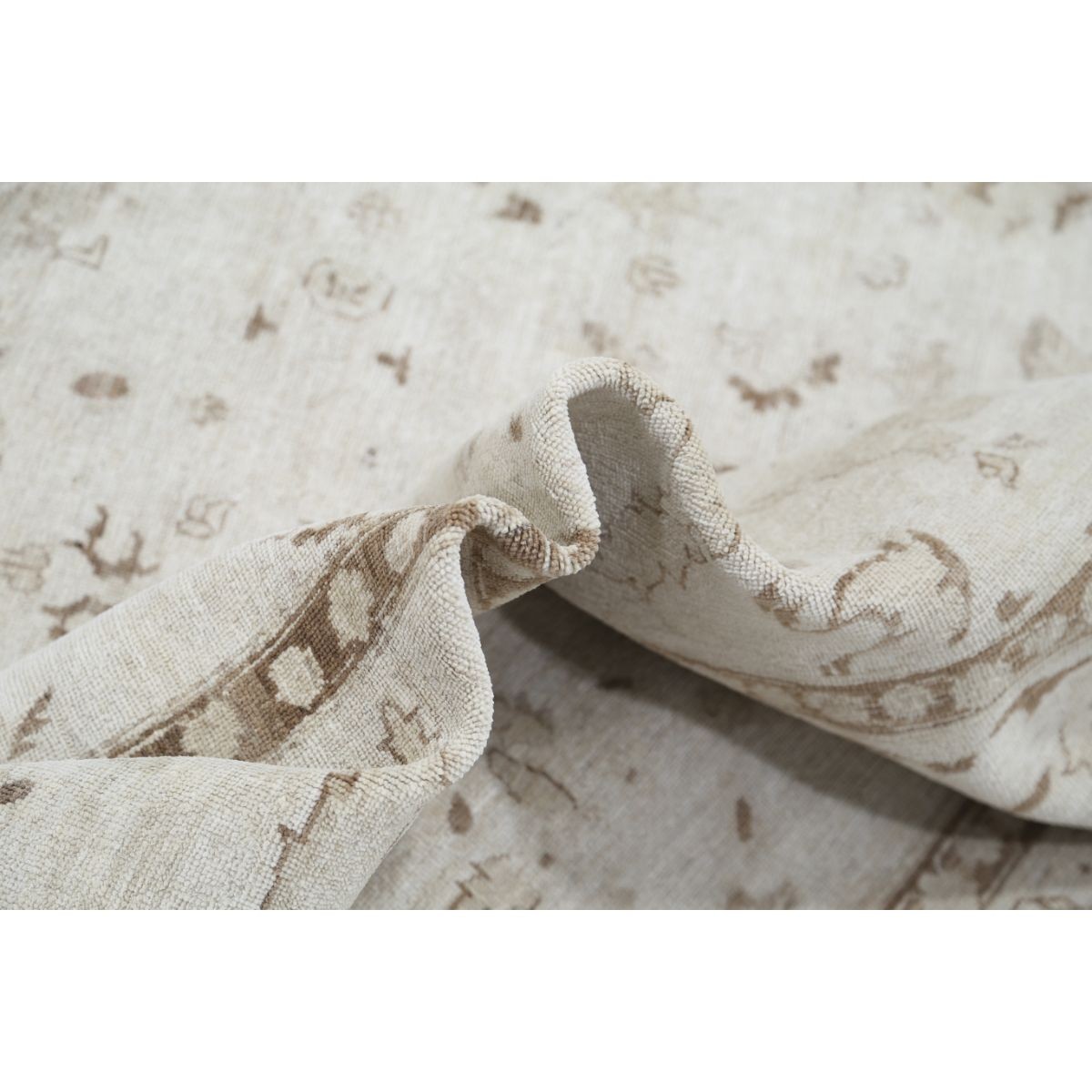 Serenity 9x12 Handmade Double Knotted Washable Wool Rug - Soft Hues