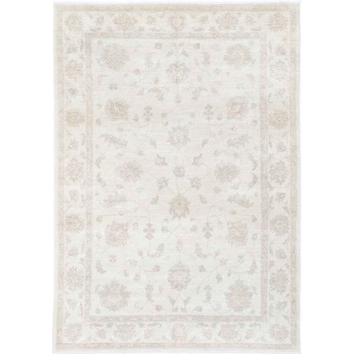 Serenity 6x8 Handmade Double Knotted Washable Wool Rug - Soft Hues