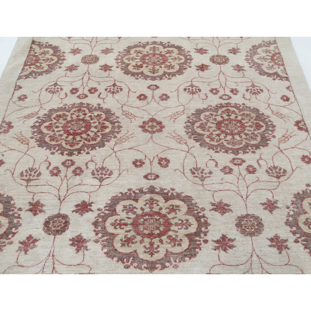 Modcar 6x8 Handmade Double Knotted Washable Wool Rug - Colorful
