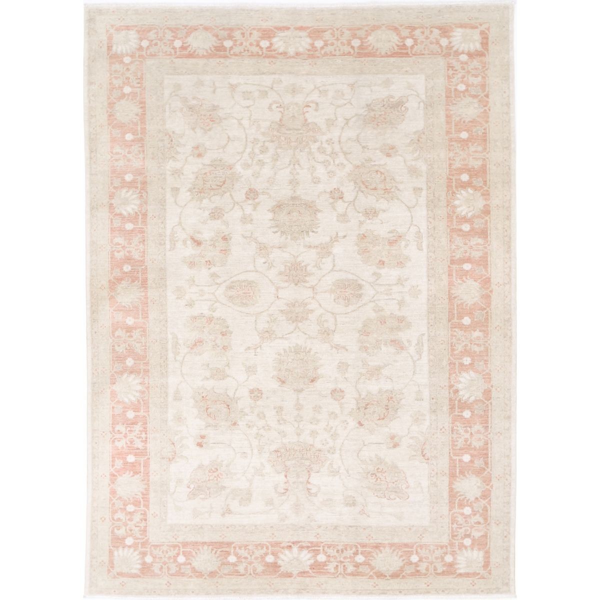 Serenity 7x9 Handmade Double Knotted Washable Wool Rug - Soft Hues