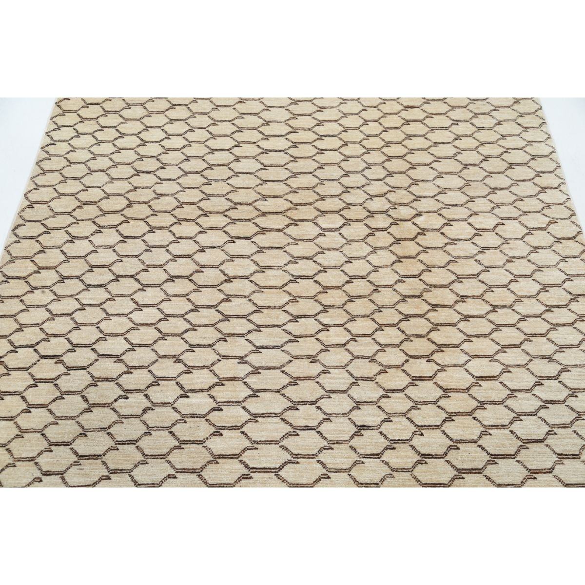 Modcar 5x6 Handmade Double Knotted Washable Wool Rug - Colorful