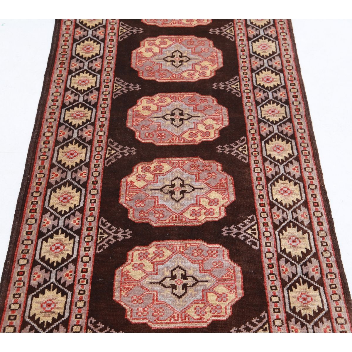 Revival 3x8 Handmade Double Knotted Washable Wool Runner - Colorful