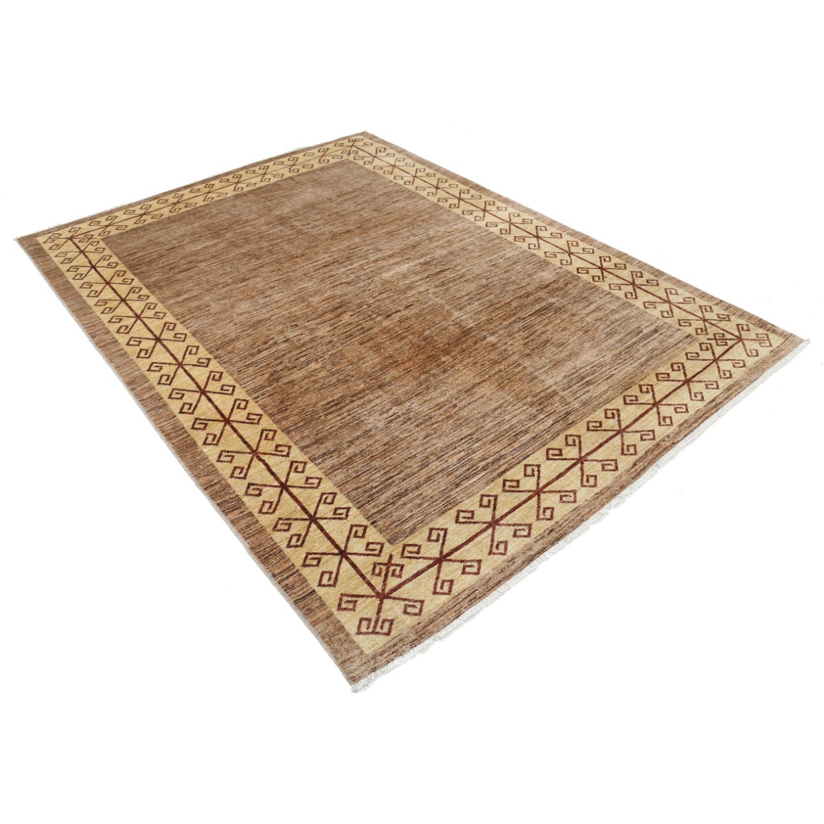 Modcar 6x8 Handmade Double Knotted Washable Wool Rug - Colorful