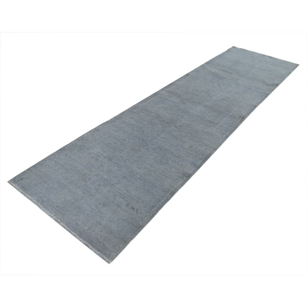 Overdye 3x10 Handmade Double Knotted Washable Wool Runner - Monochormatic