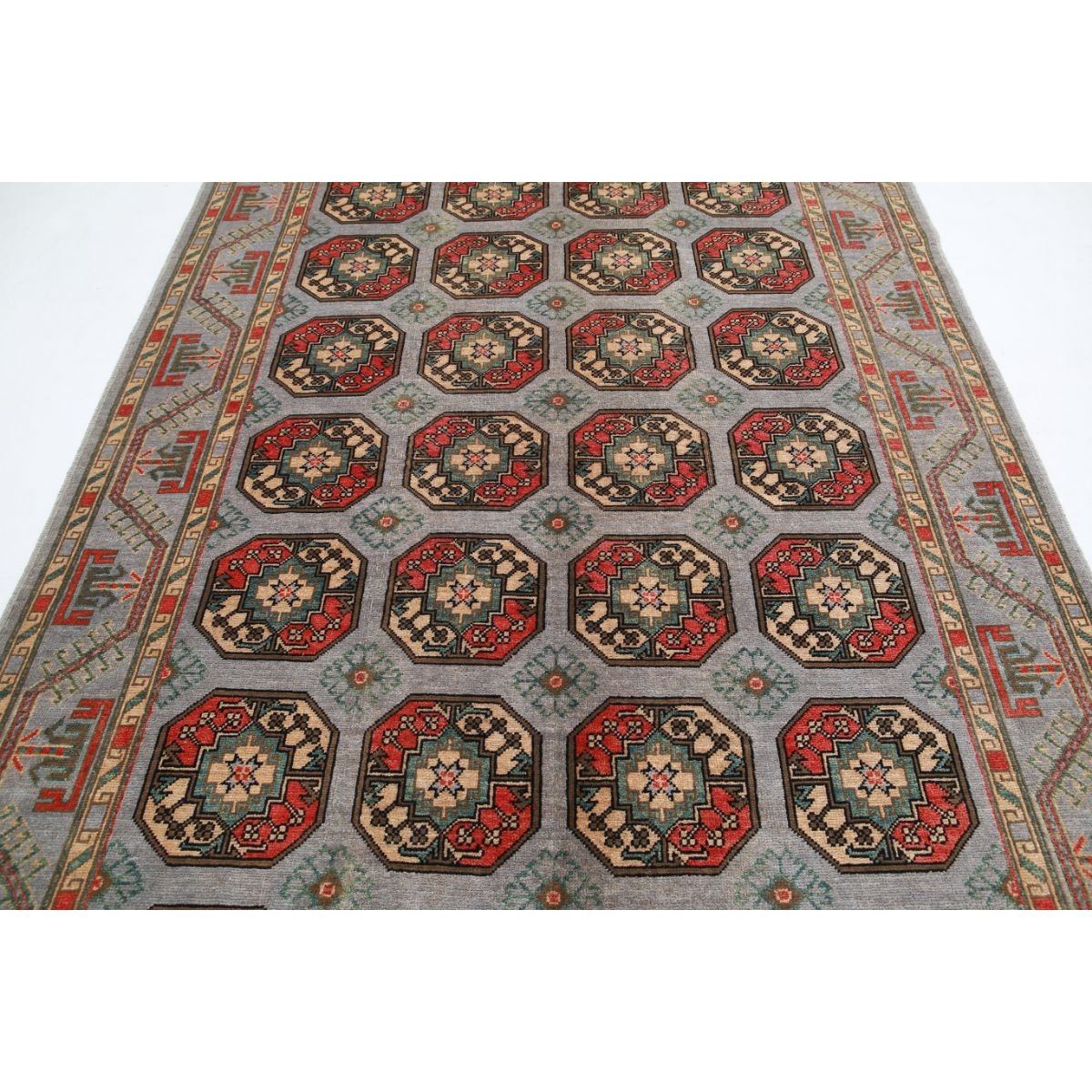 Revival 7x10 Handmade Double Knotted Washable Wool Rug - Colorful