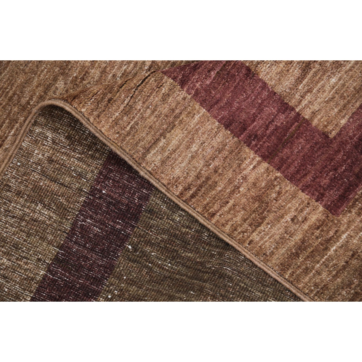 Modcar 5x6 Handmade Double Knotted Washable Wool Rug - Colorful