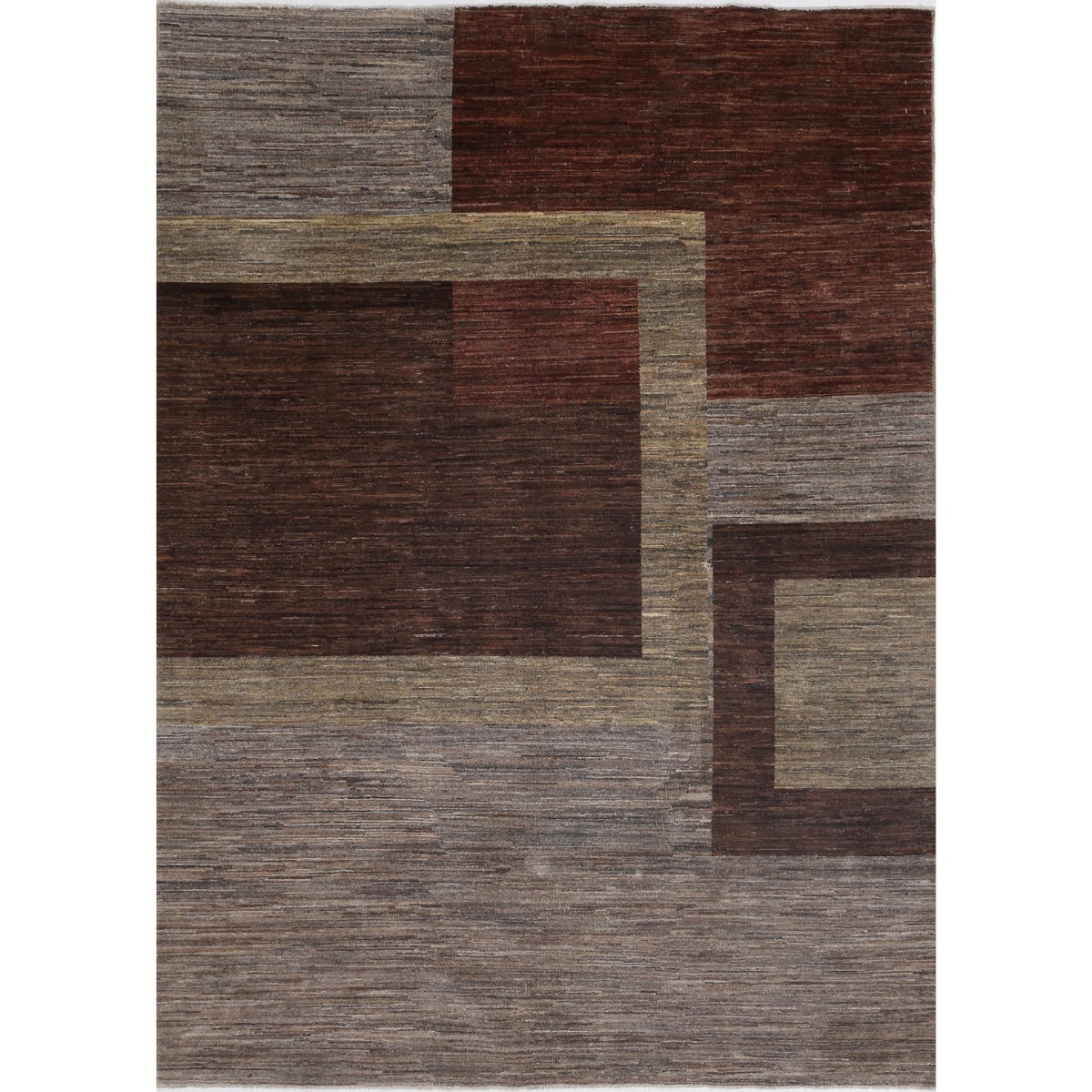 Modcar 6x8 Handmade Double Knotted Washable Wool Rug - Colorful