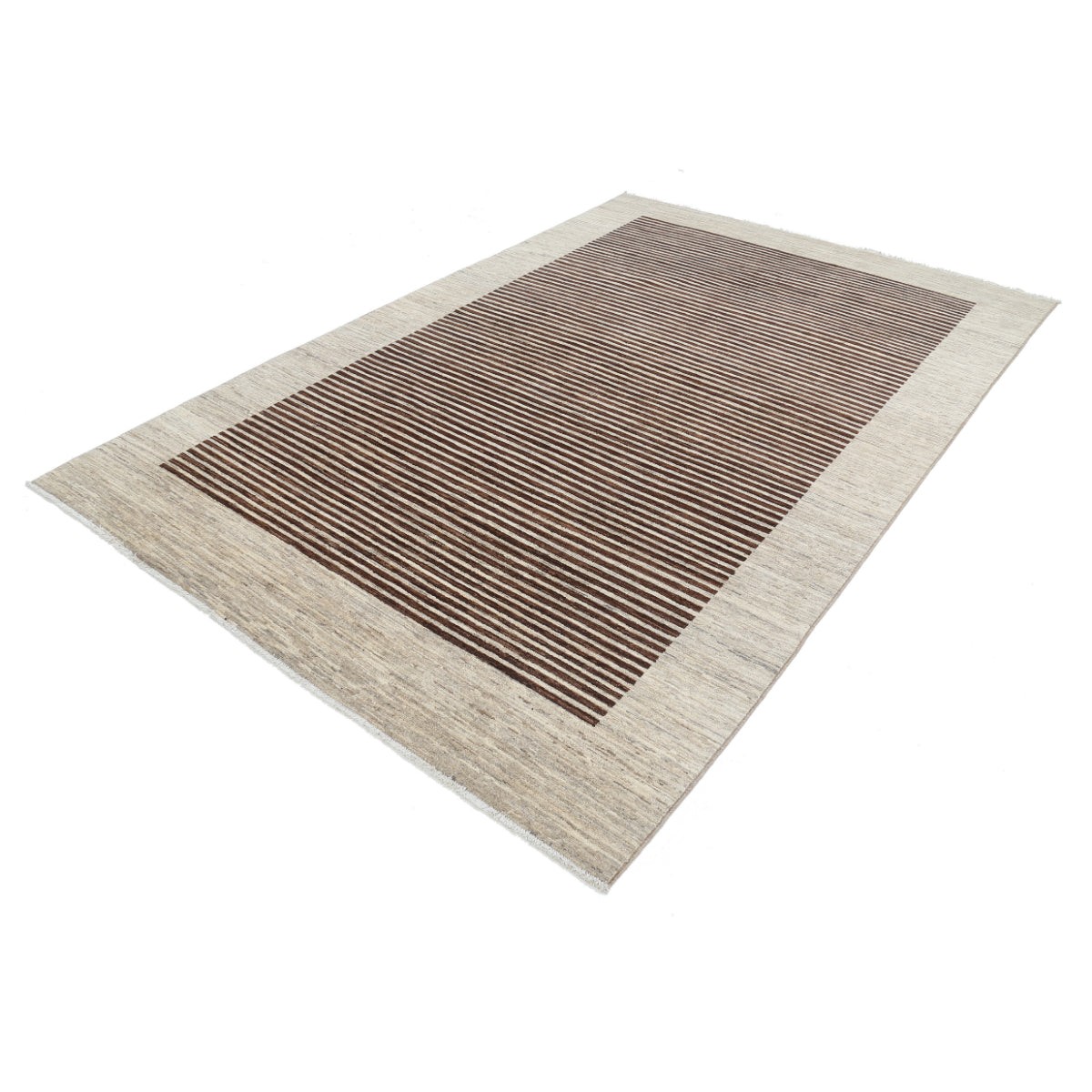 Modcar 6x10 Handmade Double Knotted Washable Wool Rug - Colorful