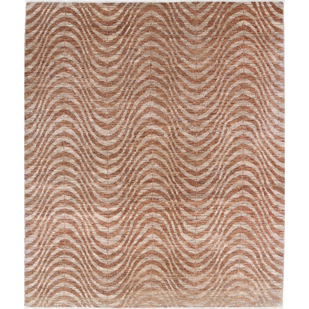 Modcar 5x6 Handmade Double Knotted Washable Wool Rug - Colorful