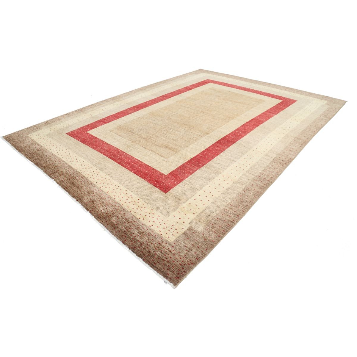Modcar 10x14 Handmade Double Knotted Washable Wool Rug - Colorful