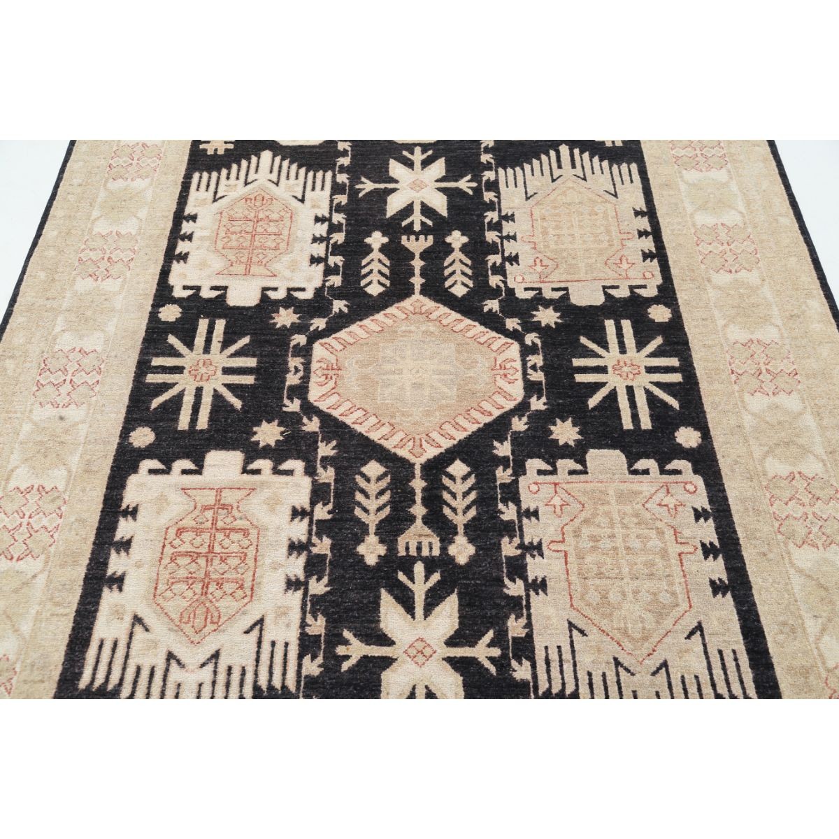 Ziegler 5x8 Handmade Double Knotted Washable Wool Rug - Colorful