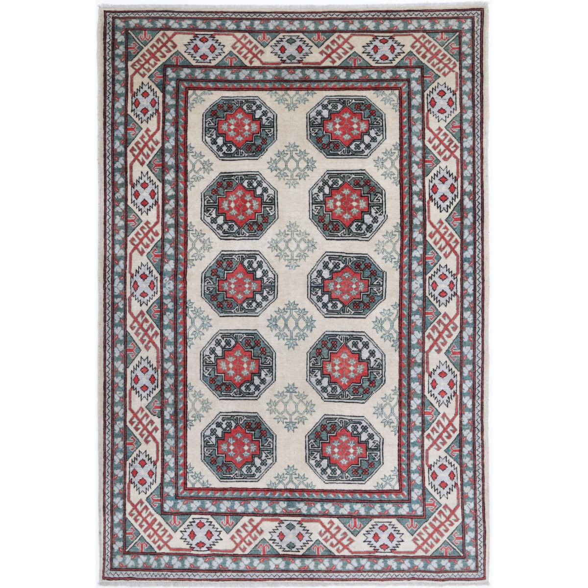 Revival 5x8 Handmade Double Knotted Washable Wool Rug - Colorful