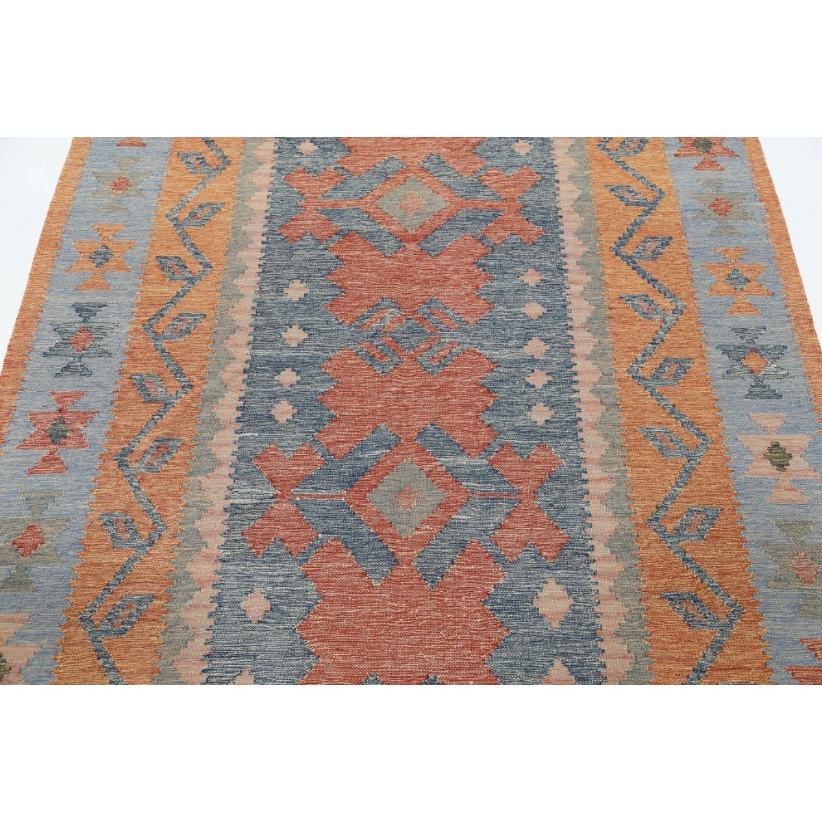 Kafkaas 5x7 Hand Woven Washable Wool Rug - Colorful