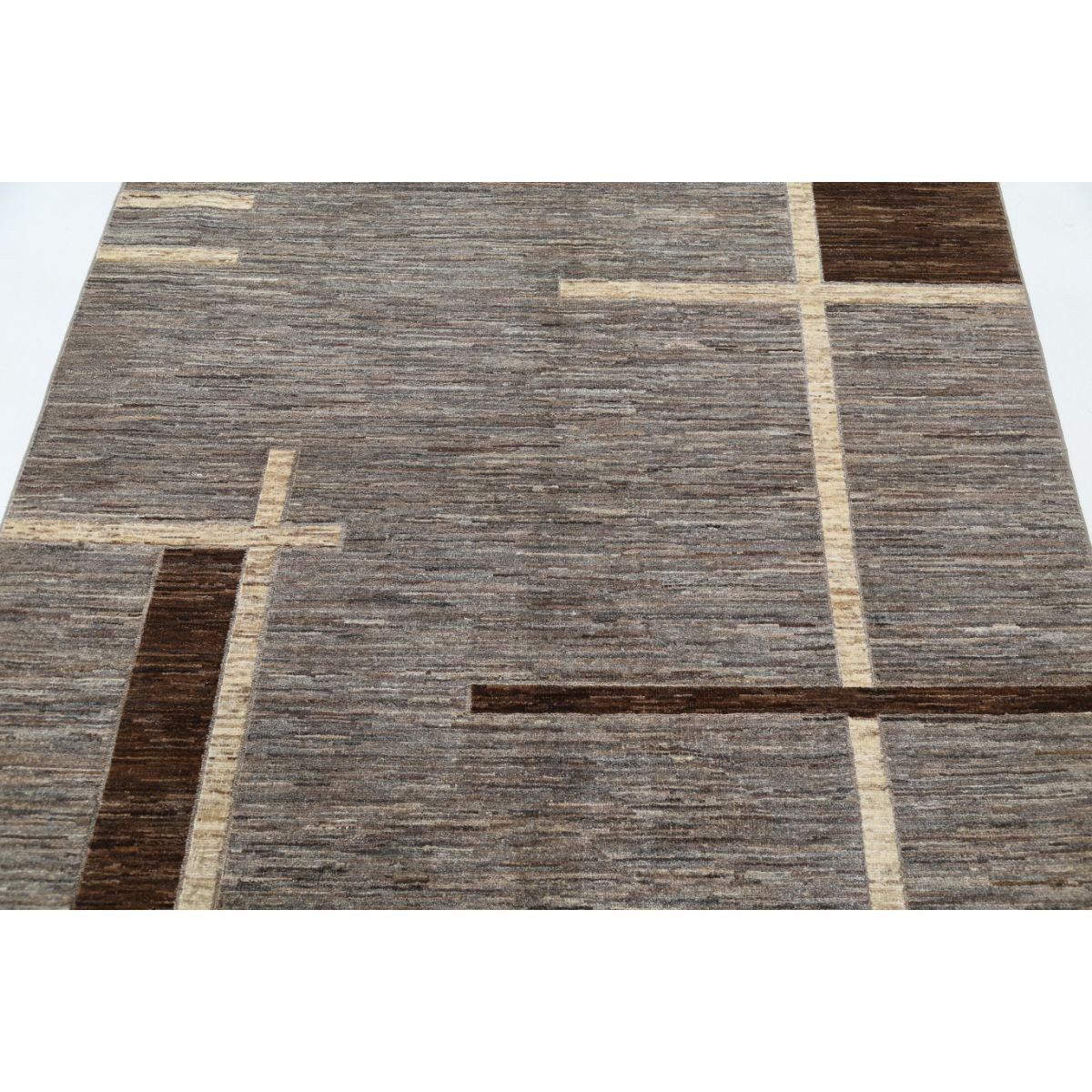 Modcar 5x7 Handmade Double Knotted Washable Wool Rug - Colorful