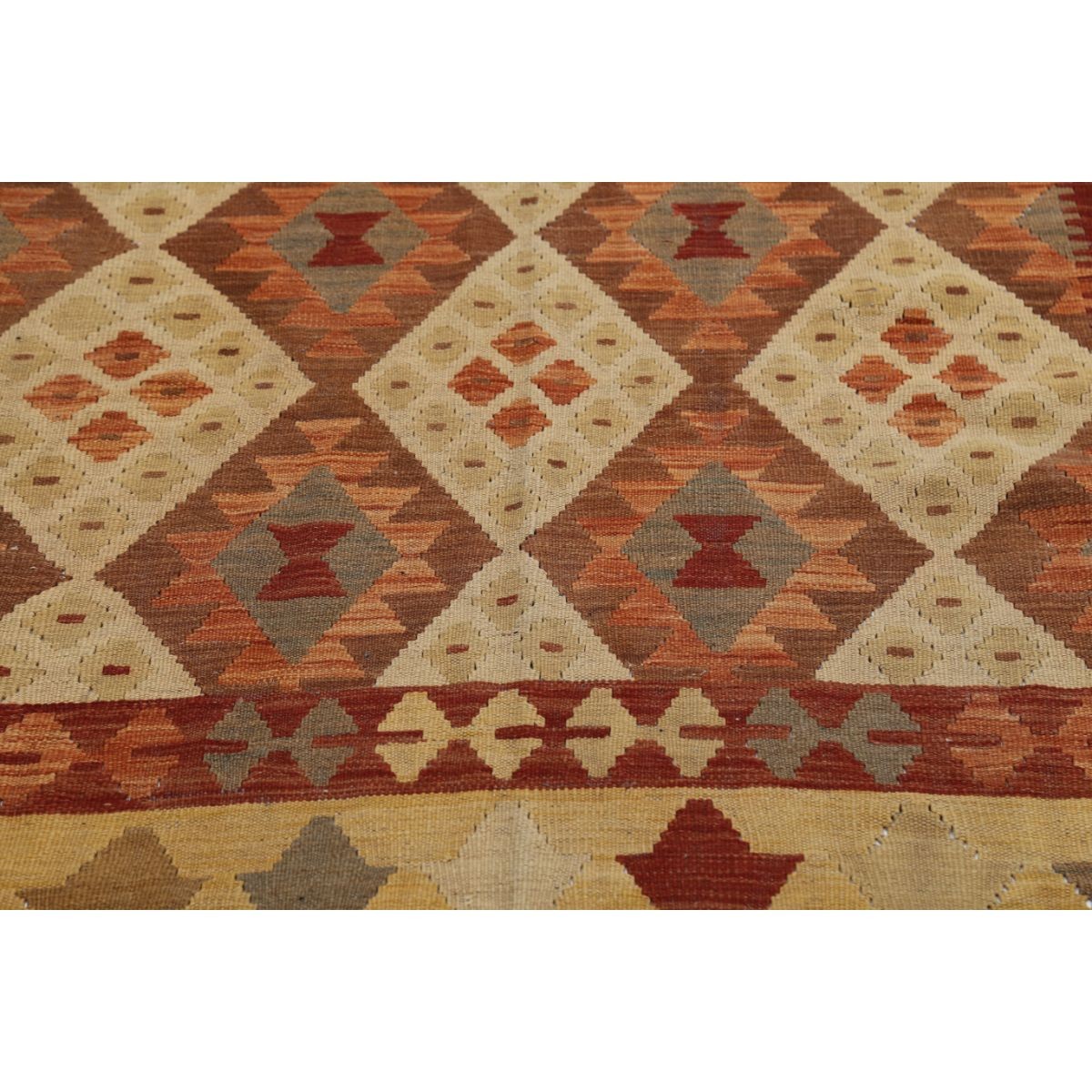 Maimana 6x10 Hand Woven Washable Wool Rug - Colorful