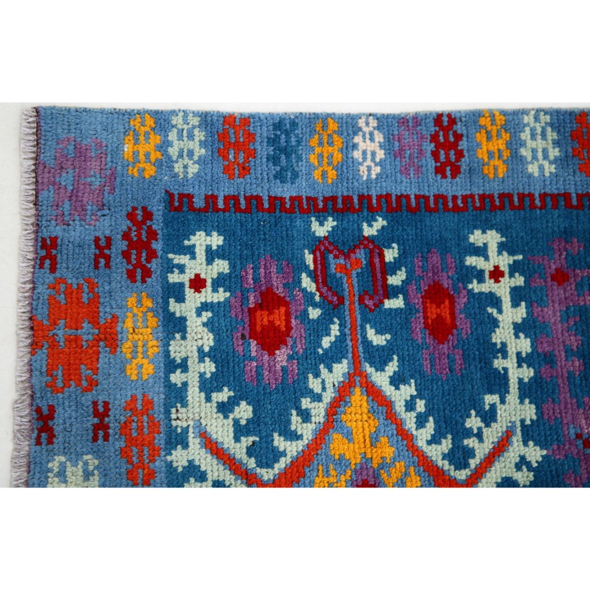 Revival 3x5 Handmade Double Knotted Washable Wool Rug - Colorful