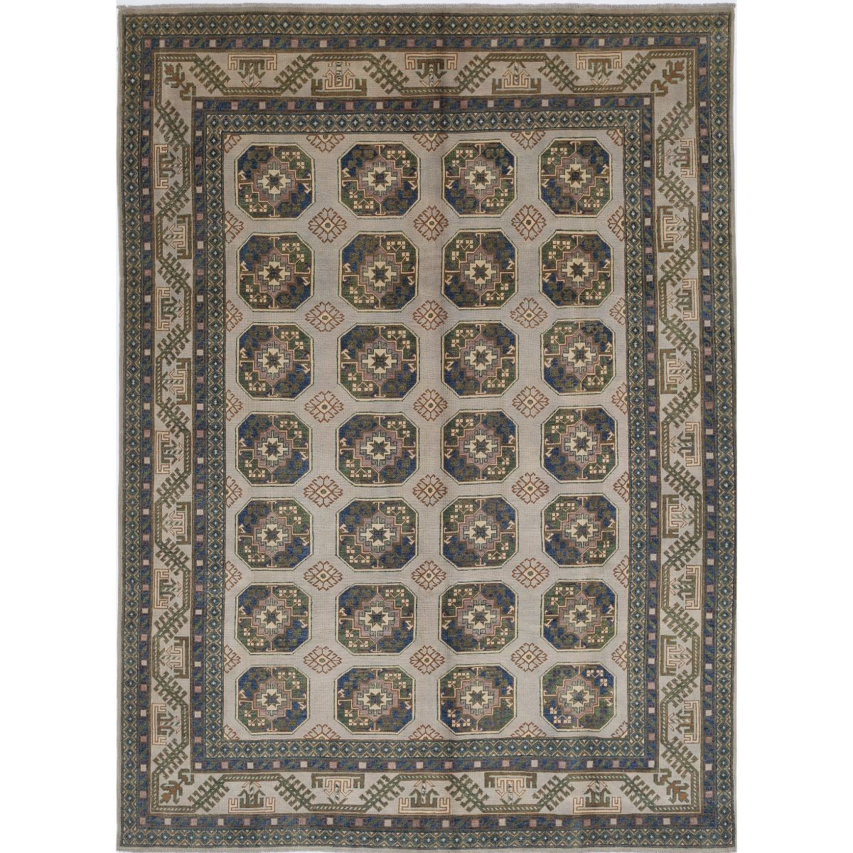 Revival 8x11 Handmade Double Knotted Washable Wool Rug - Colorful