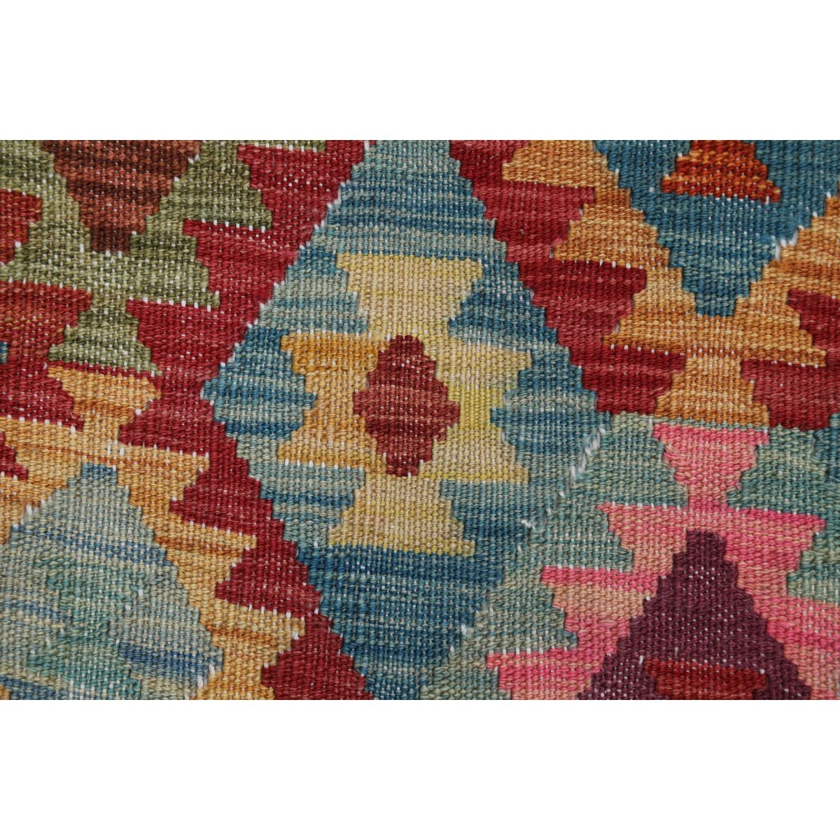 Maimana 7x10 Hand Woven Washable Wool Rug - Colorful