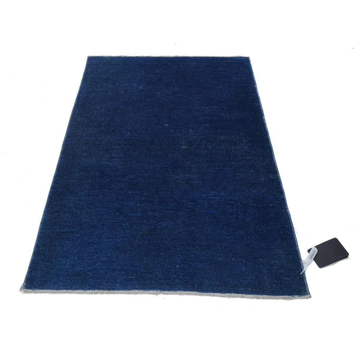 Overdye 3x5 Handmade Double Knotted Washable Wool Rug - Monochormatic