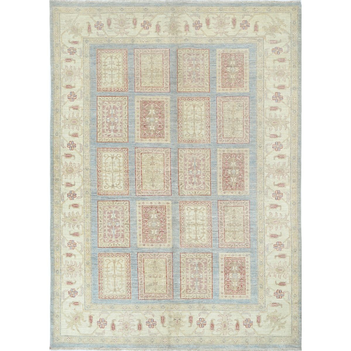 Bakhtiari 6x8 Handmade Double Knotted Washable Wool Rug - Colorful