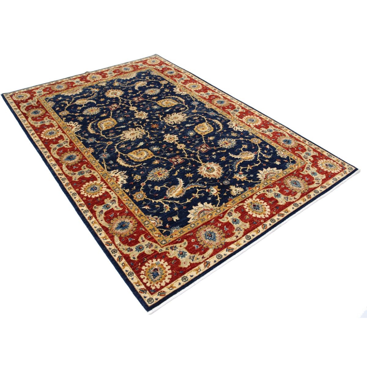 Ziegler 6x8 Handmade Double Knotted Washable Wool Rug - Colorful