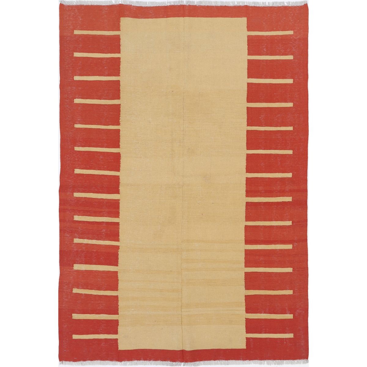 Kafkaas 5x7 Hand Woven Washable Wool Rug - Colorful