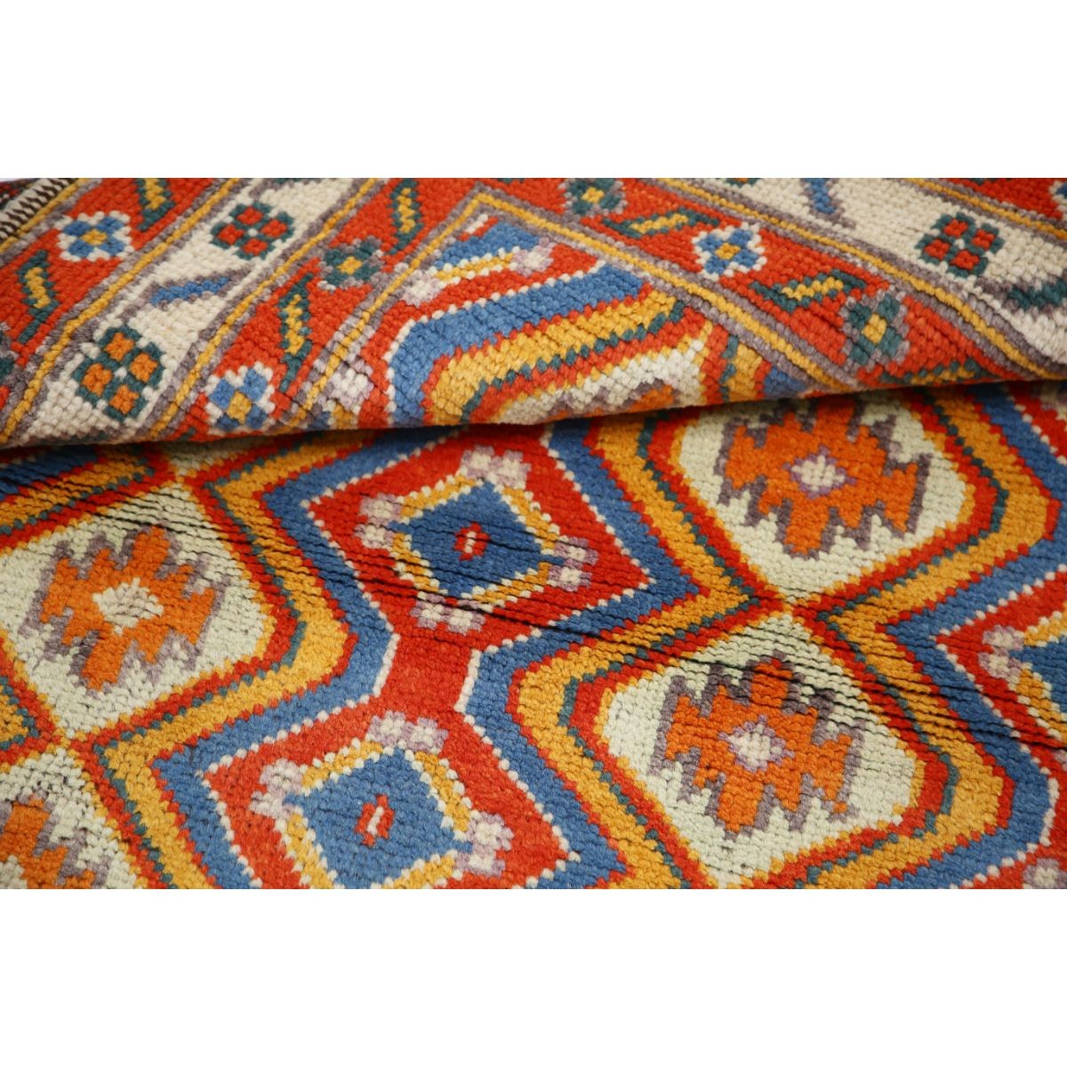 Revival 3x5 Handmade Double Knotted Washable Wool Rug - Colorful
