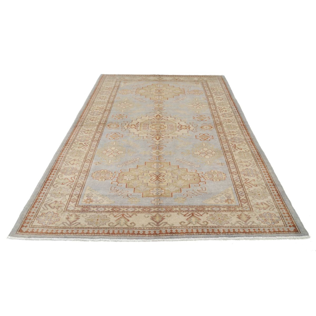 Revival 6x9 Handmade Double Knotted Washable Wool Rug - Colorful