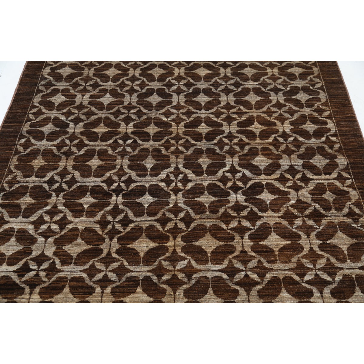 Modcar 5x6 Handmade Double Knotted Washable Wool Rug - Colorful
