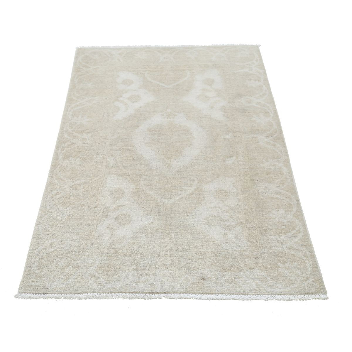 Serenity 3x6 Handmade Double Knotted Washable Wool Rug - Soft Hues