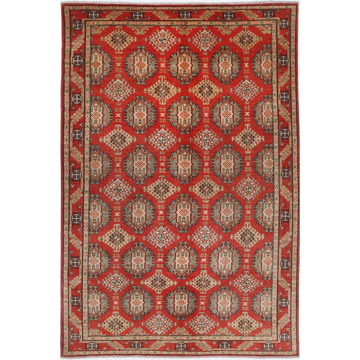 Revival 7x10 Handmade Double Knotted Washable Wool Rug - Colorful