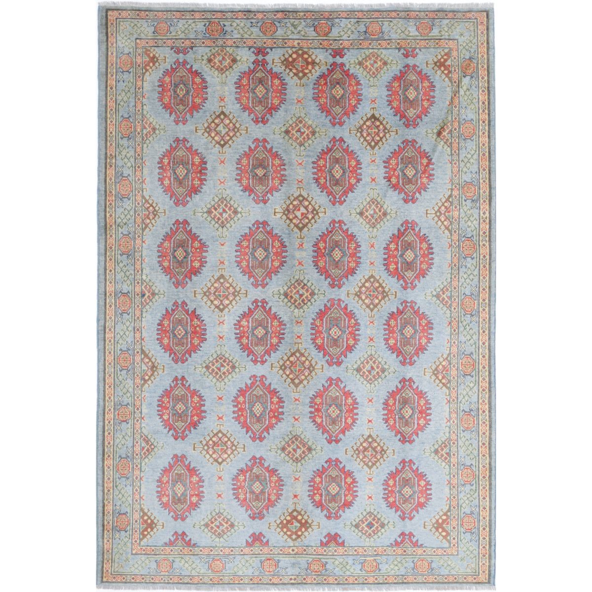 Revival 7x10 Handmade Double Knotted Washable Wool Rug - Colorful